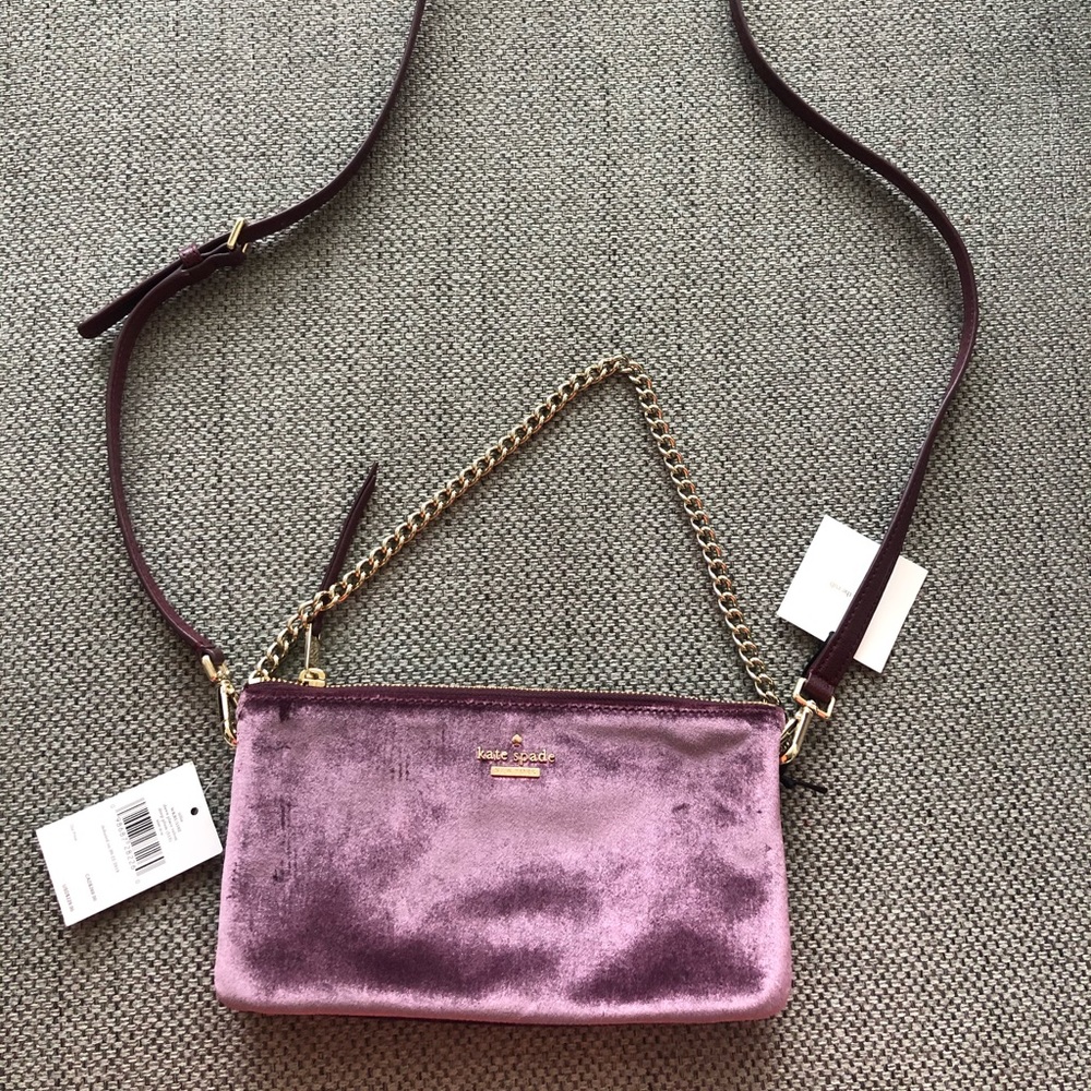 Purple Velvet Kate Spade Purse!